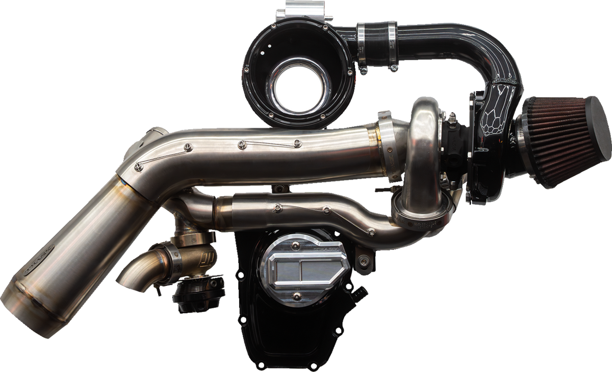 Tornado Turbo Kit - Stage 2 - Stainless With Black Aluminum - Gen 2 M8