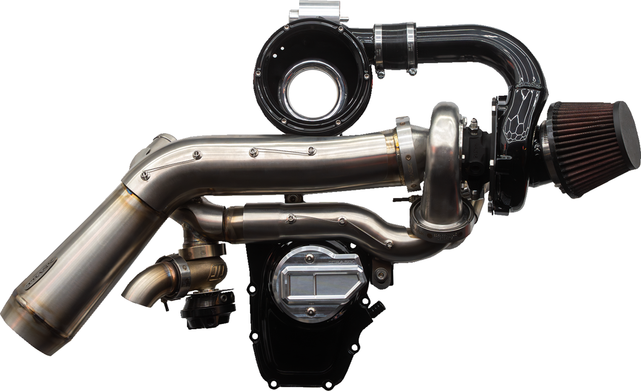 Tornado Turbo Kit - Stage 2 - Stainless With Black Aluminum - Gen 2 M8
