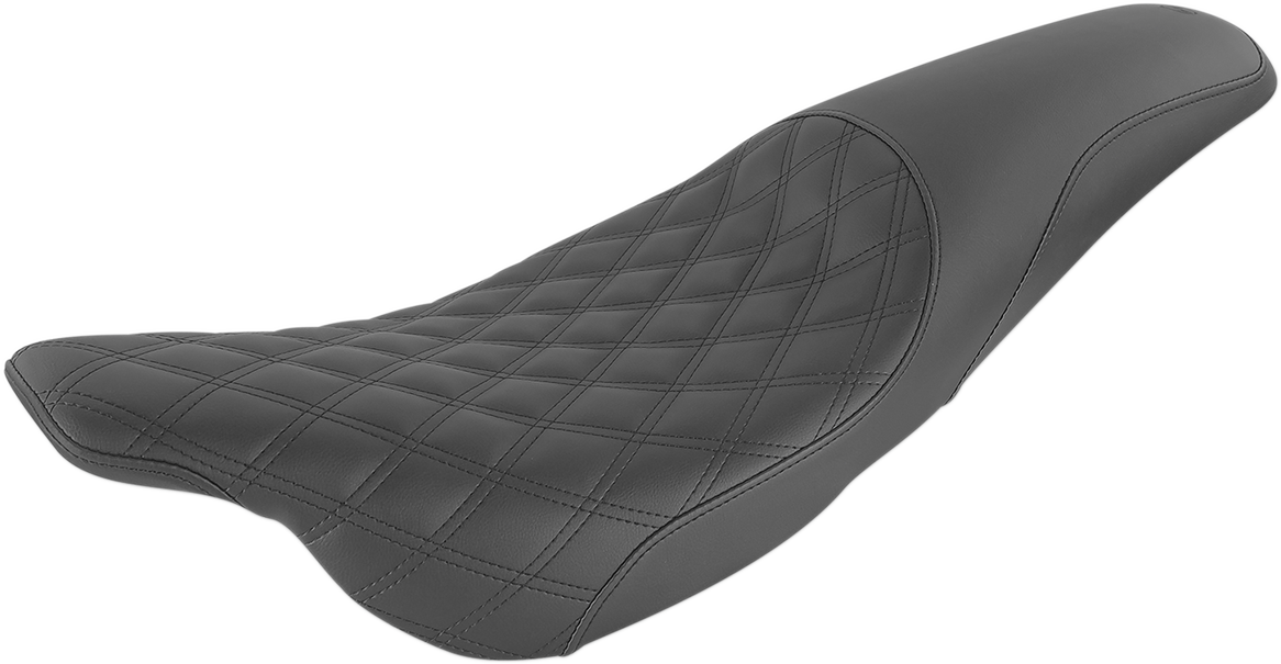 Profiler Seat - Front Lattice/Rear Smooth - Black - FLH '97-'07