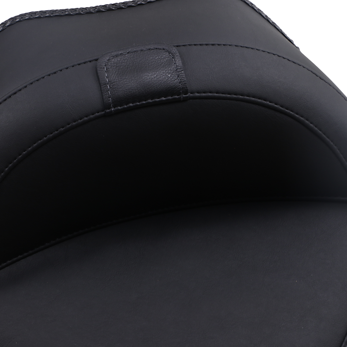 Wide Solo Seat - With Backrest - Vintage - Black - Smooth - FL/FX '11-'17