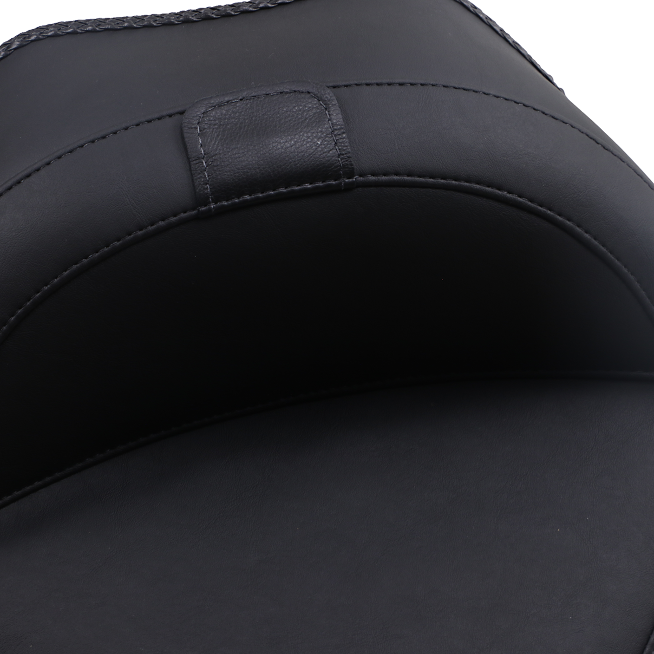 Wide Solo Seat - With Backrest - Vintage - Black - Smooth - FL/FX '11-'17