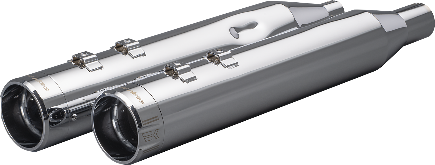 4-1/2" HP-Plus® Slip-On Mufflers - Chrome Klassic Tip