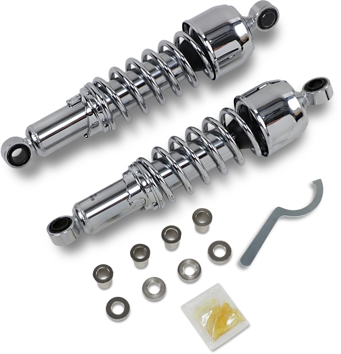 Replacement Shock Absorbers - 12.5" - Chrome