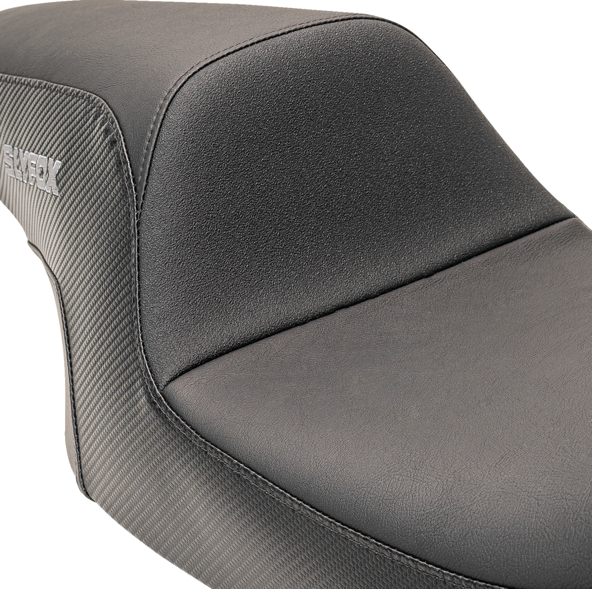 Drifter Seat - Gray Logo - Smooth Vinyl - Carbon Fiber - FL '97-'07