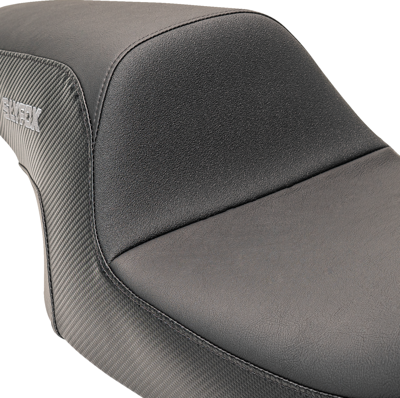 Drifter Seat - Gray Logo - Smooth Vinyl - Carbon Fiber - FL '97-'07