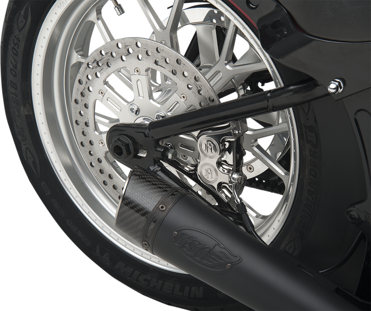 4-Piston Caliper - Rear - Chrome - 08-17 Softail