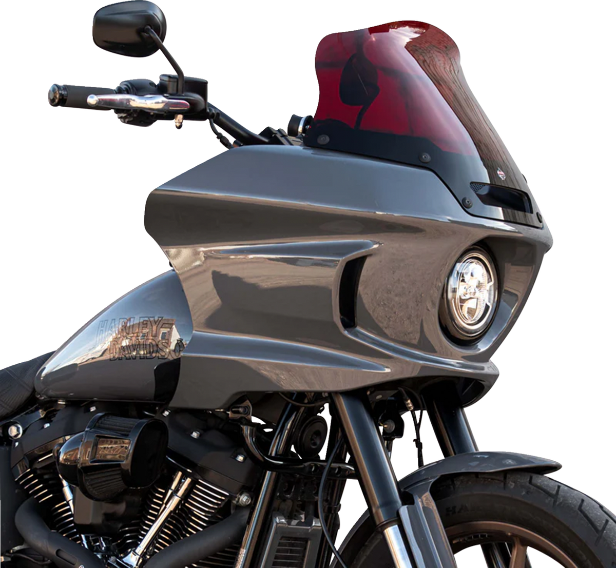 Kolor Flare® Windshield - 8" - Red - '22-'25 FXLRST