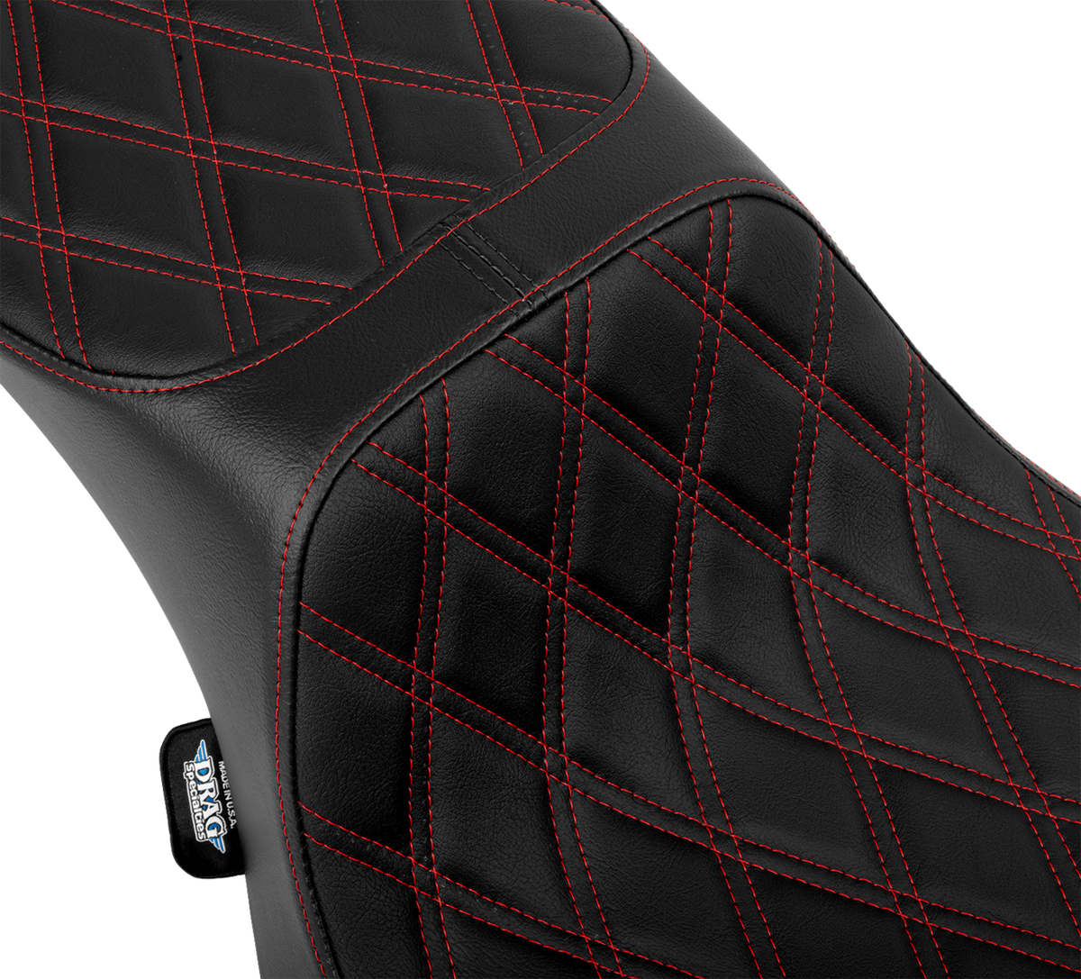 Performance Predator 2-Up Seat - Extended Reach - Vinyl - Red Double Diamond Stitch
