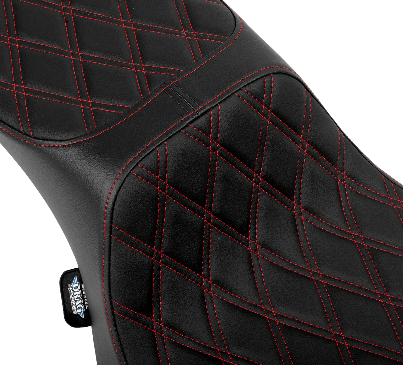 Performance Predator 2-Up Seat - Extended Reach - Vinyl - Red Double Diamond Stitch