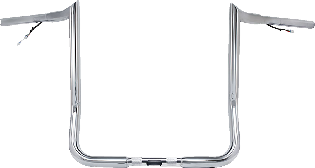 Pre-Wired Handlebar - Monkey Bar - 12" - Chrome