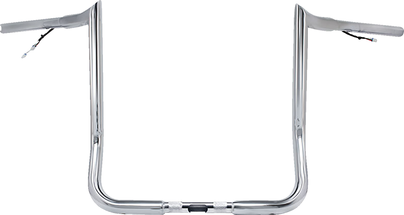 Pre-Wired Handlebar - Monkey Bar - 12" - Chrome