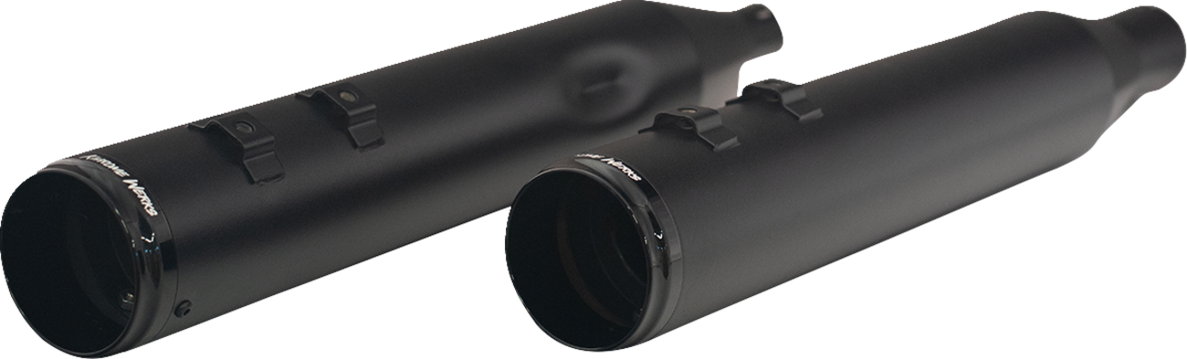 4-1/2" HP-Plus® Slip-On Mufflers With Race Tip - Black - Twin Cam