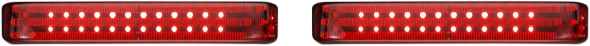 Saddlebag LED Lights - Sequential - Chrome/Red