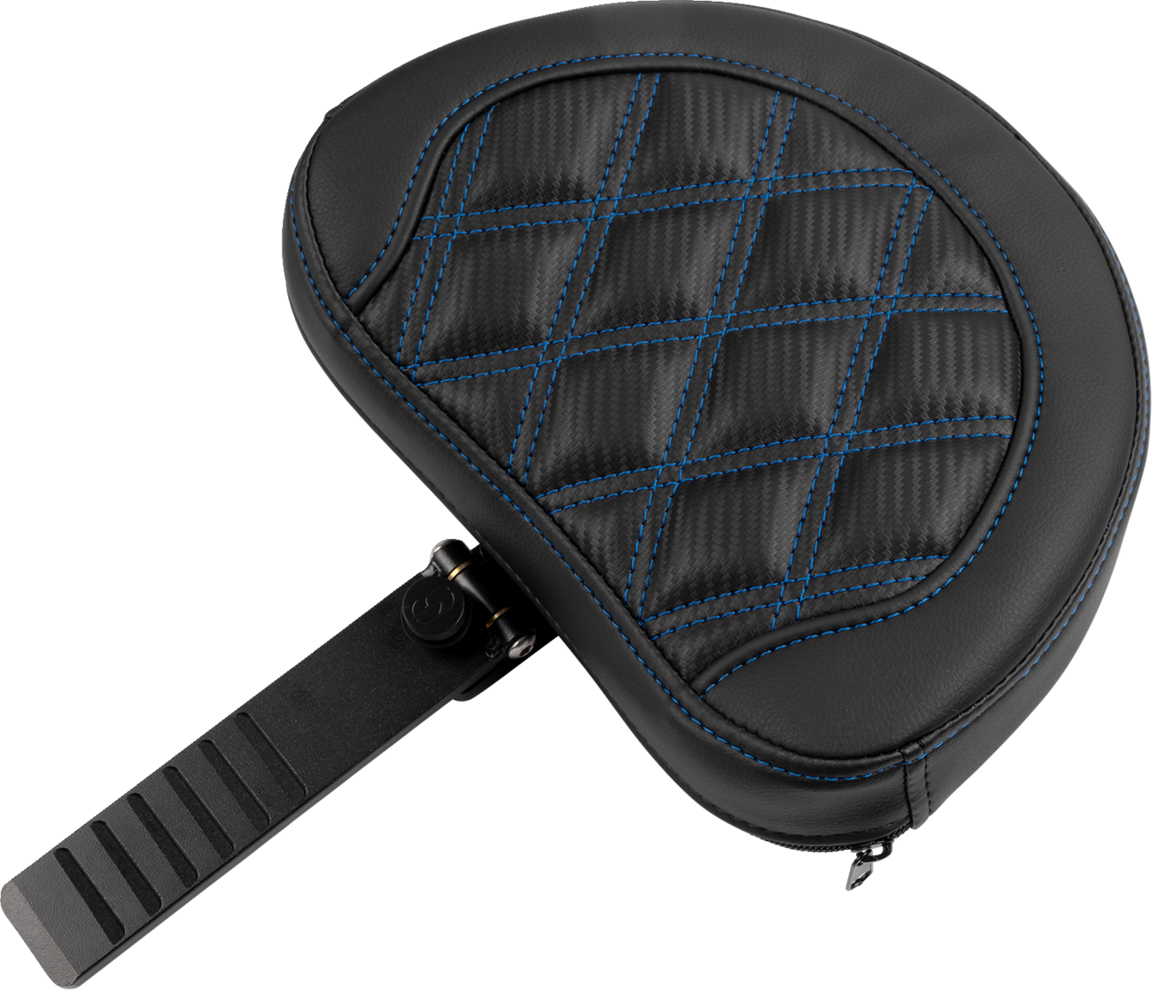 Roadsofa™ Extended Reach Seat - With Backrest - Lattice Stitch - Blue Stitch - FLTR/FLHX '23-'24
