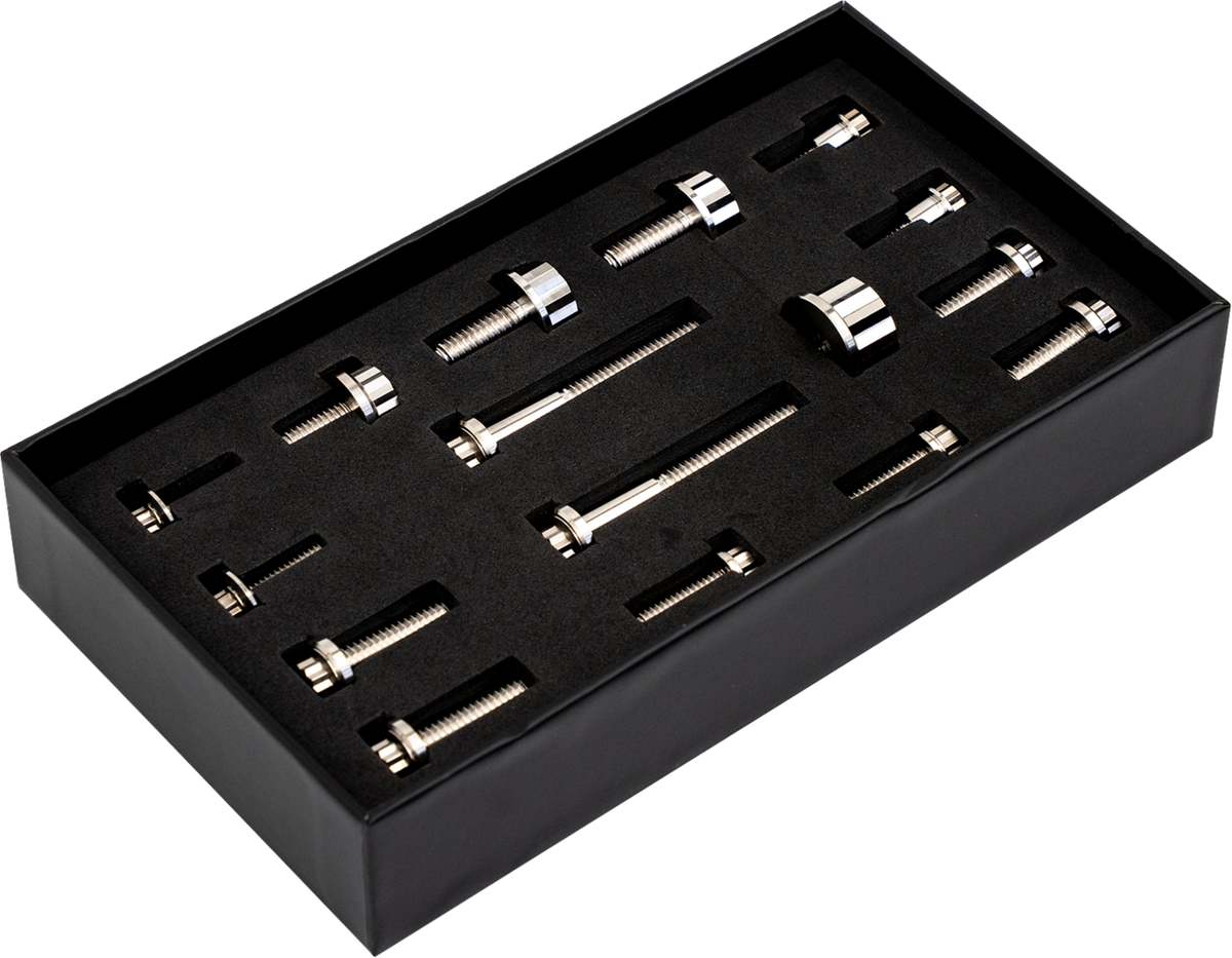 Bitchin' Bolts Hardware Kit - Titanium - M8 - Peg Mount