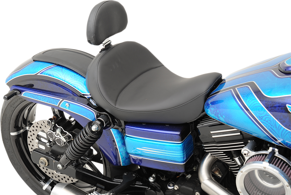 Solo Seat - Mild Stitched - Driver's Backrest - FXD/FLD '06-'17