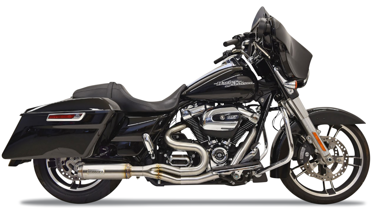 2-Into-1 Mid-Length Super Bike Exhaust System - Stainless Steel
