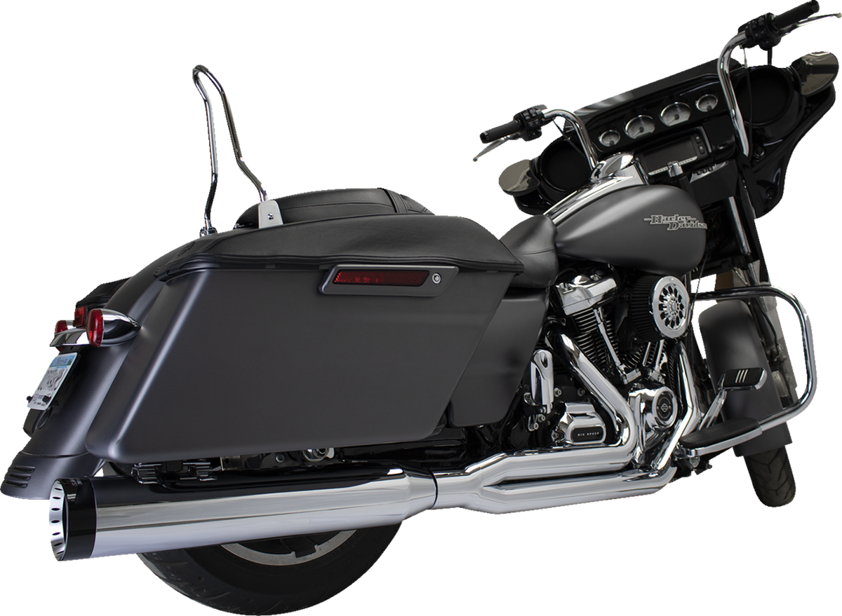 2-Into-1 Outlaw Exhaust System - Chrome - No End Cap Included