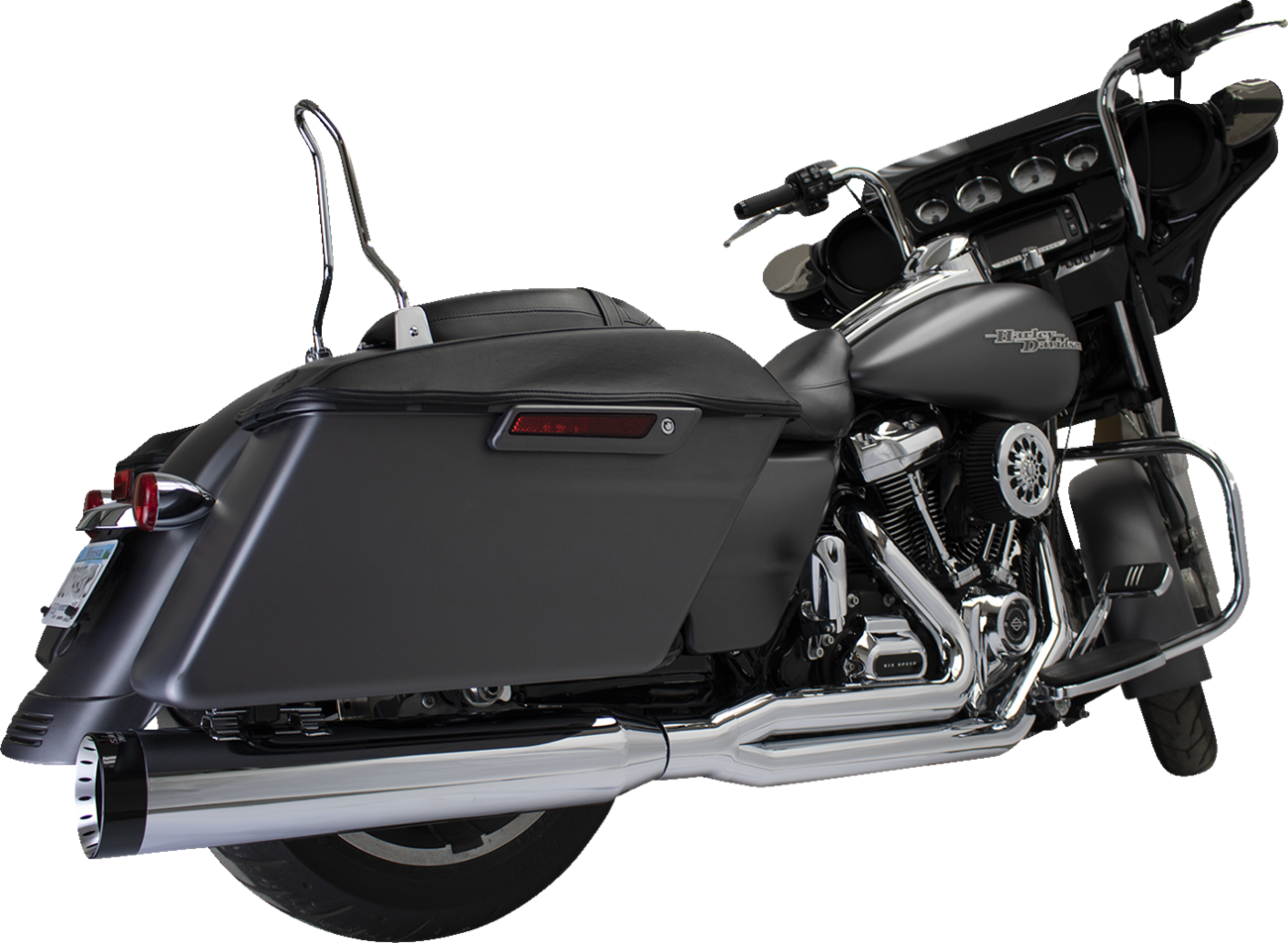 2-Into-1 Outlaw Exhaust System - Chrome - No End Cap Included