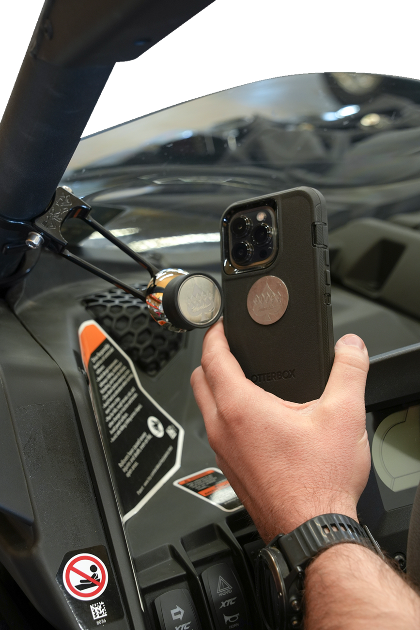 Roll Cage Phone Mount - Offset - 1-7/8"