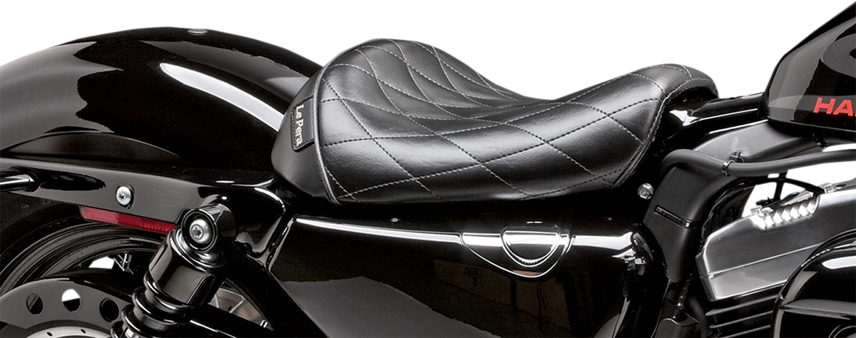Bare Bones Solo Seat - Diamond Stitch - Black - XL '04-'22