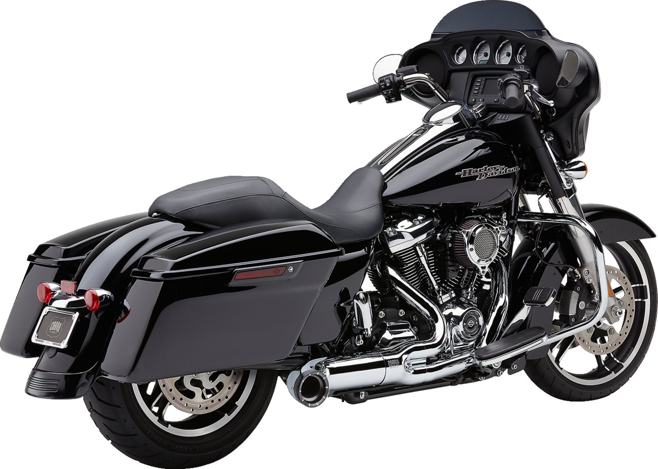 Turn Out 2-Into-1 Exhaust System - Chrome