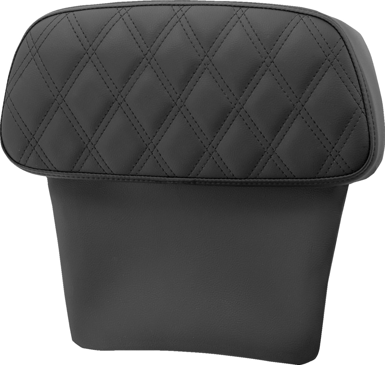 Chopped Tour Pak Backrest Pad - Step-Up - Black W/ Black Lattice Stitch - FLT/FLH '14-'23
