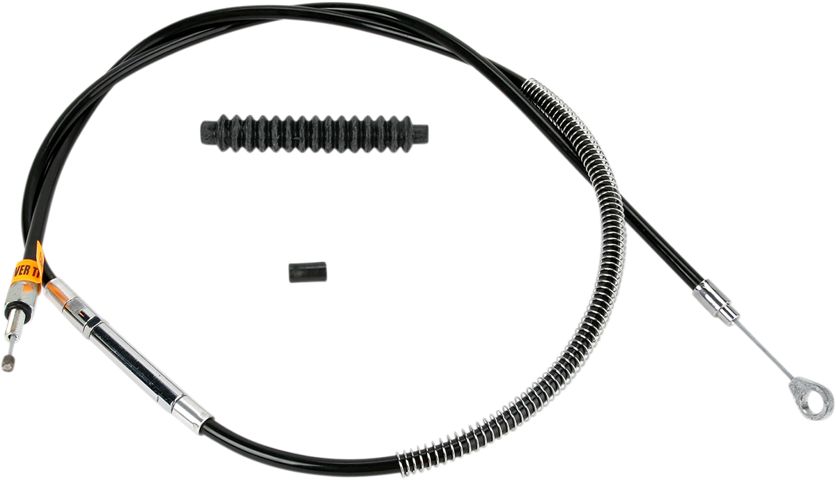High-Efficiency Black Vinyl Clutch Cable - +6" Size
