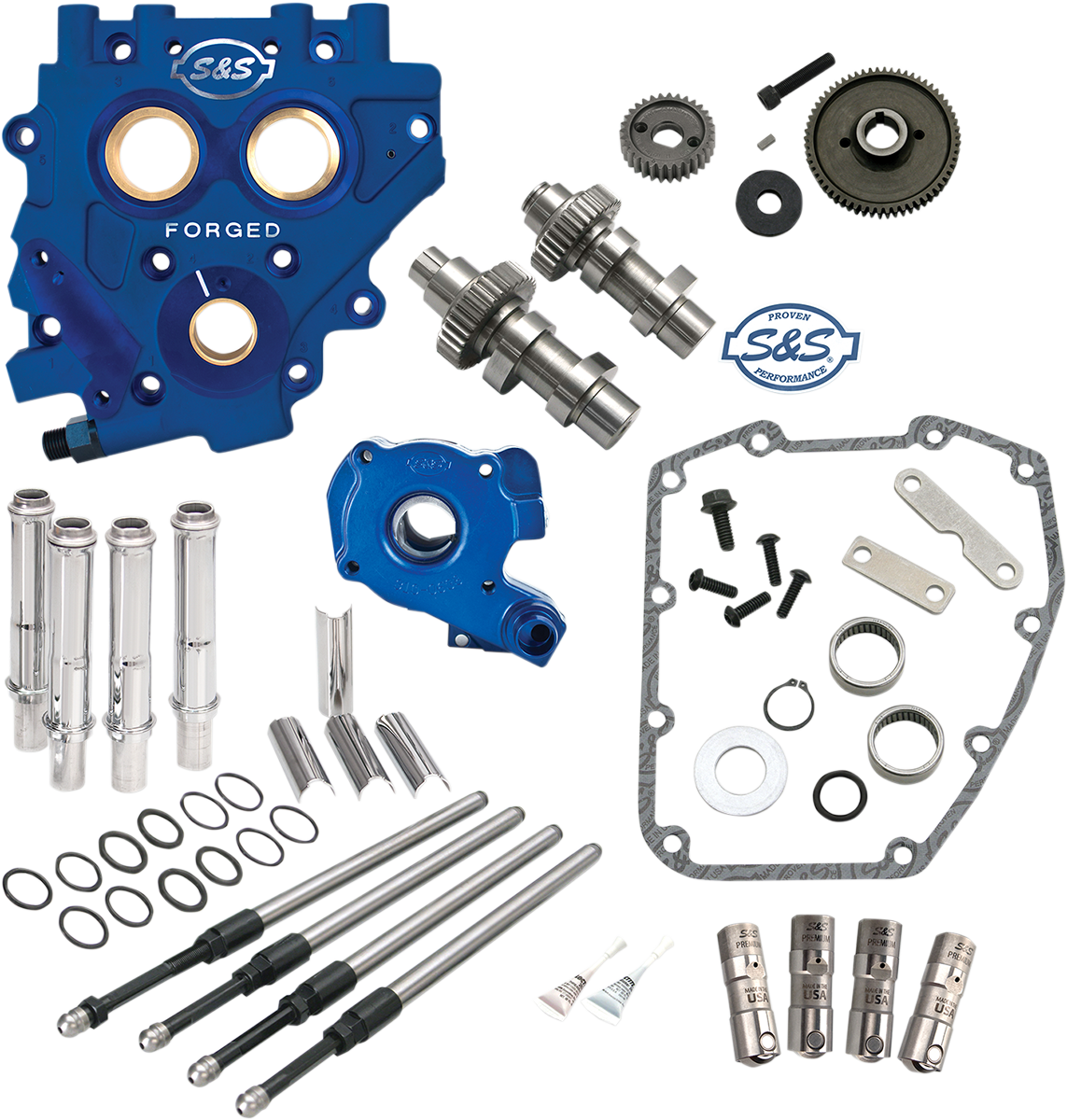 Cam Chest With Plate Kit - 510G - Standard Cams - Twin Cam