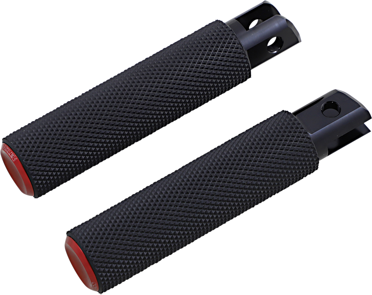 Knurled Foot Pegs - Red - FX/FL '18-'25