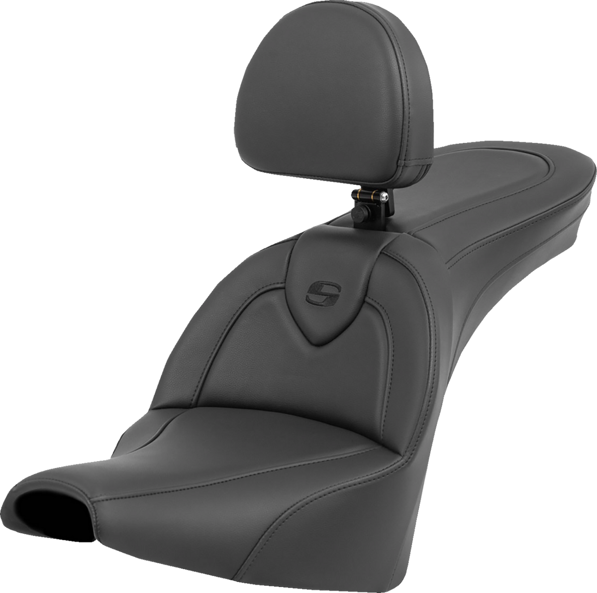 Roadsofa™ Seat - With Backrest - Black/Black Stitching - FXBB/FXST '18-'24