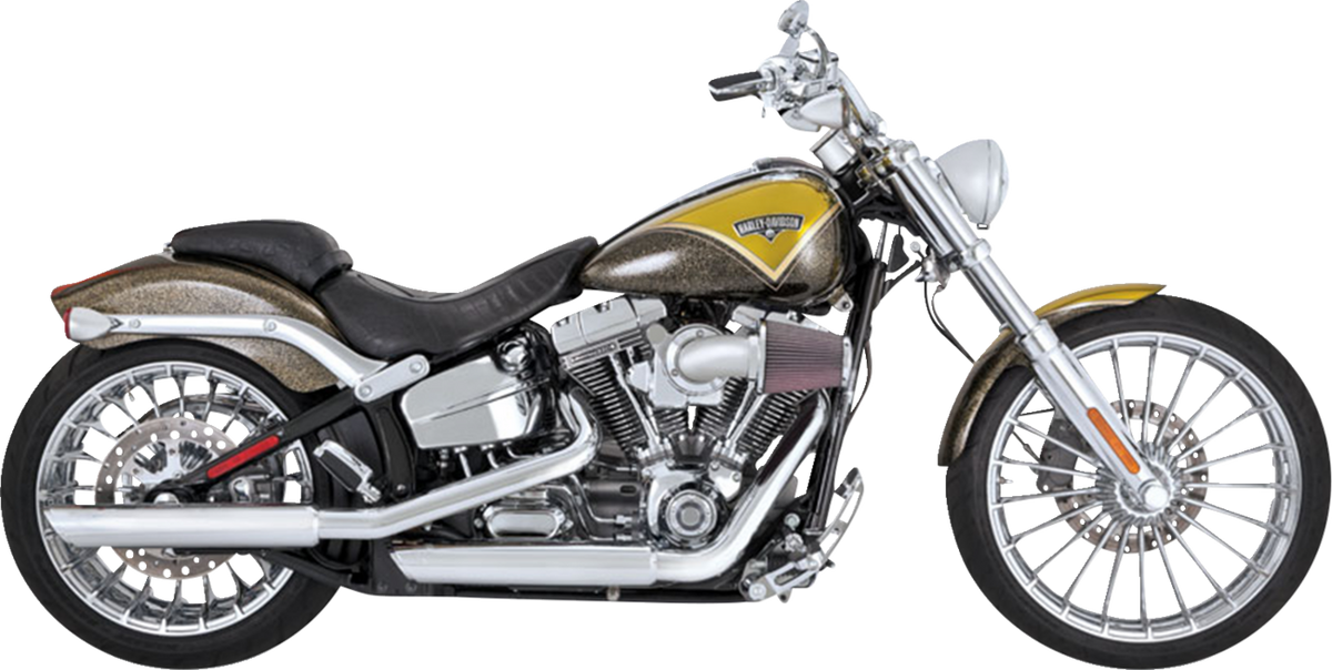 3" Twin Slash Slip-On Muffler - Chrome