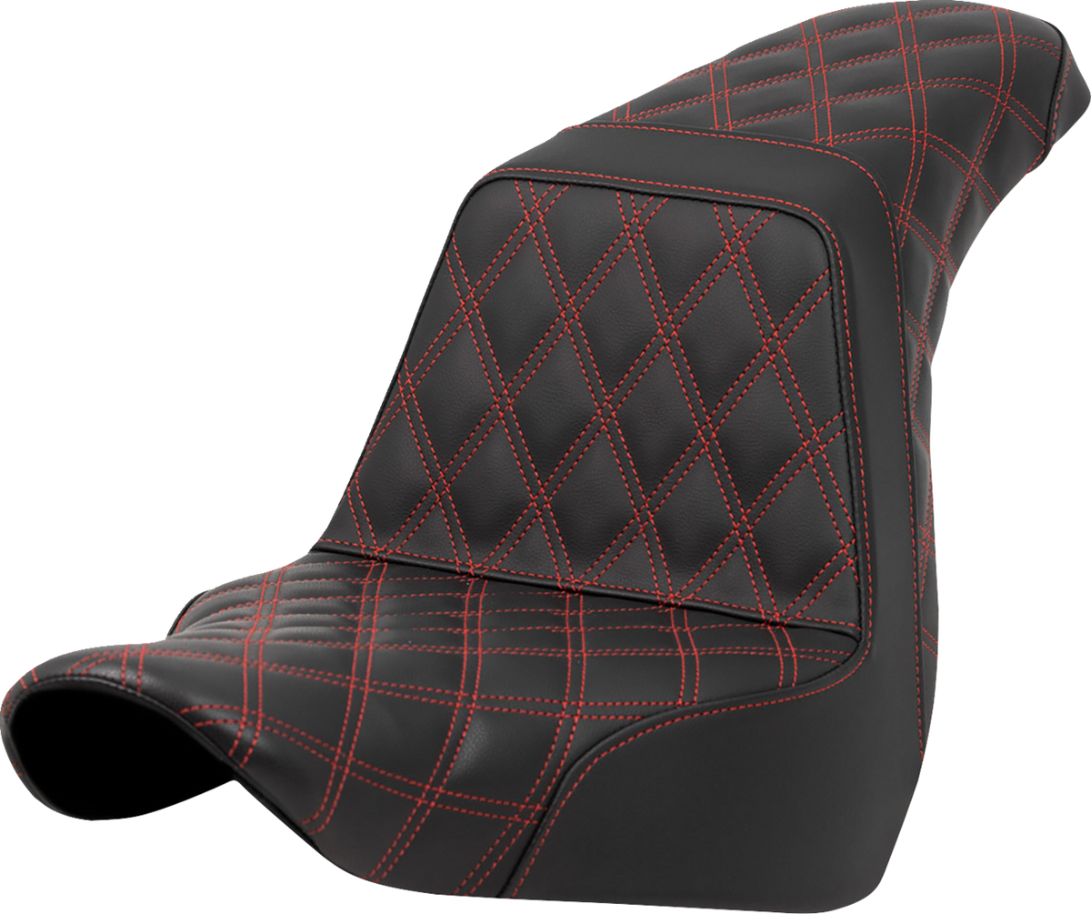 Step-Up Seat - Full Lattice Stitch - Red Stitch - FXLR/FLSB '18-'21