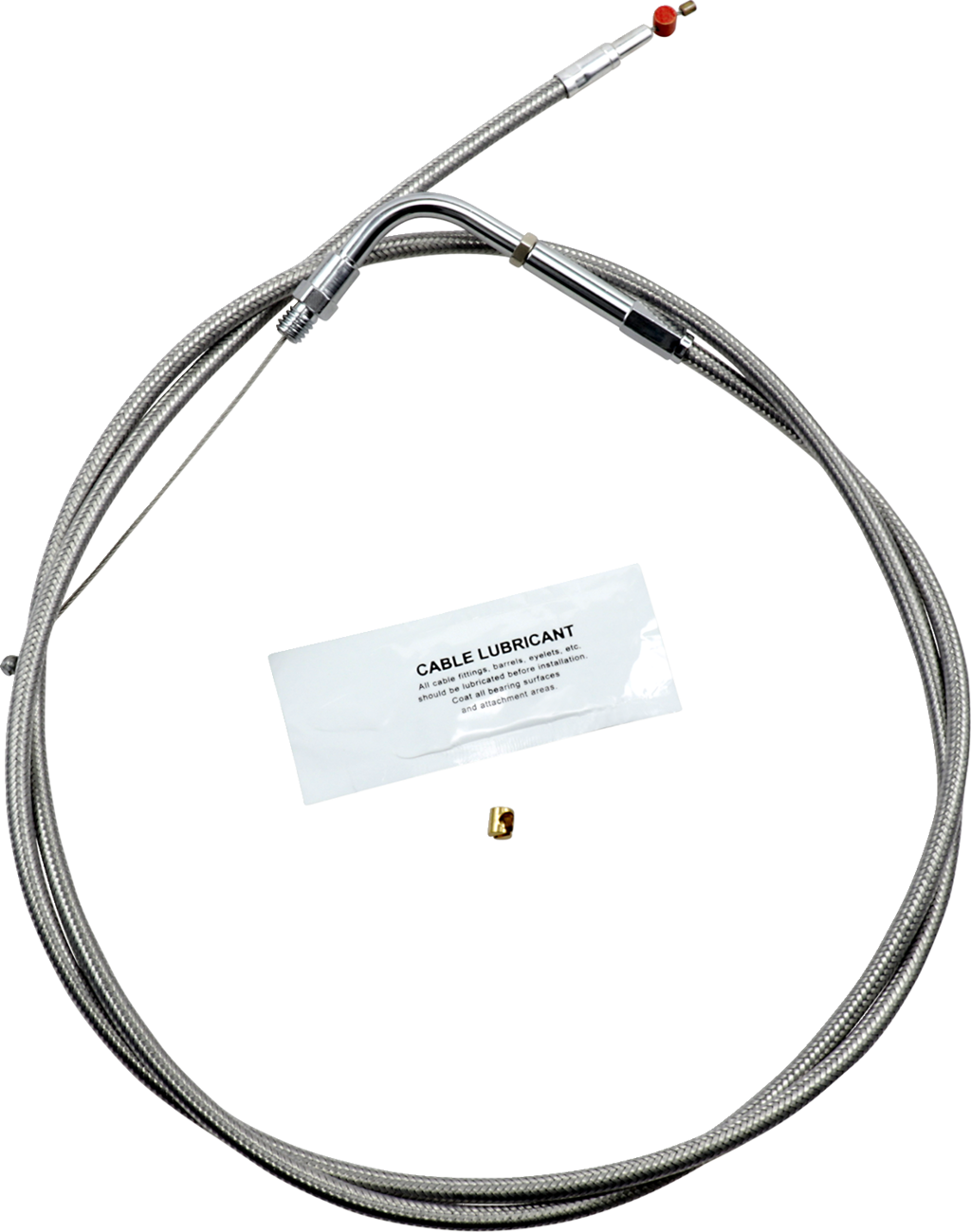 Stainless Steel Throttle Cable - +12" - '90-'95 Touring