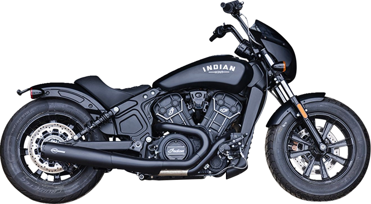 2-Into-1 Grand National Exhaust System - Black - Race Only