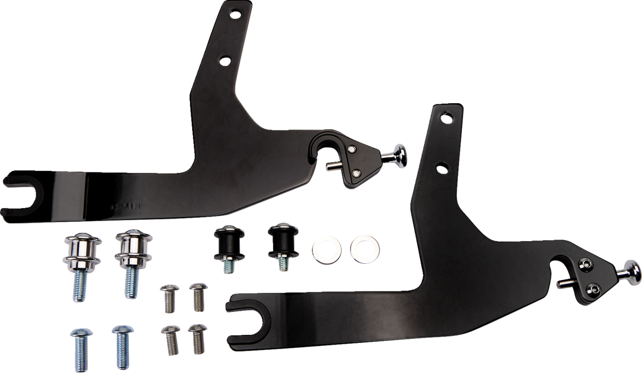 Backrest Kit - 14" - Black - Softail