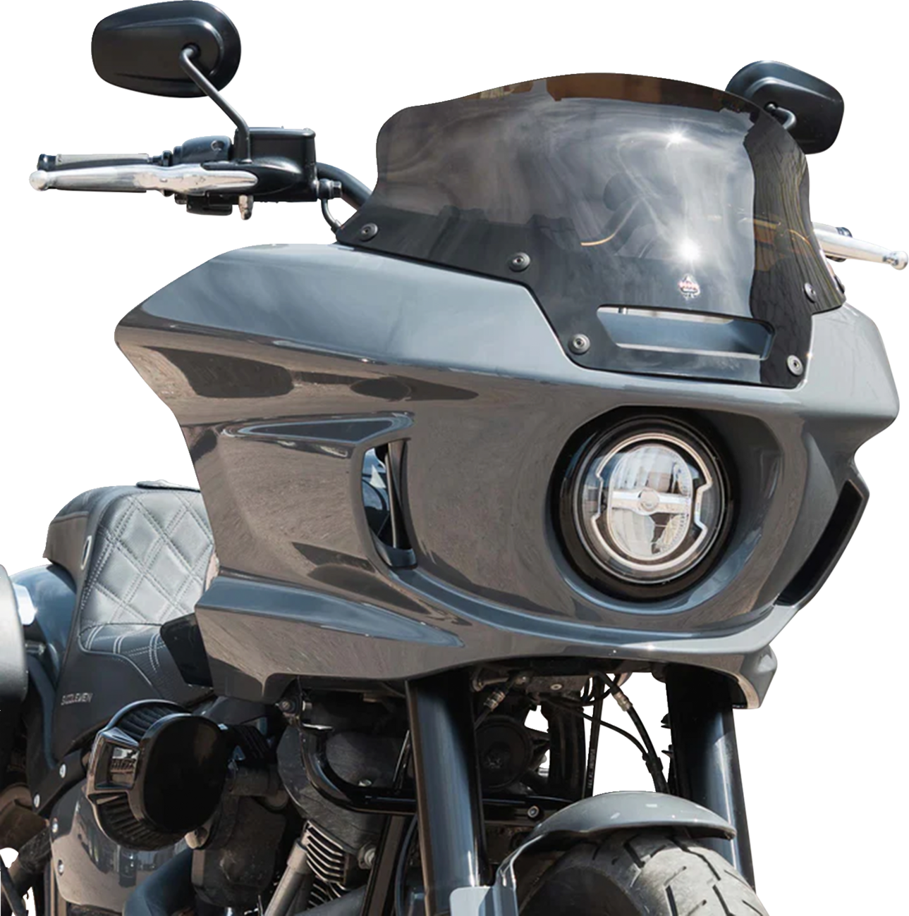 Kolor Flare® Windshield - 6" - Bronze - '22-'25 FXLRST