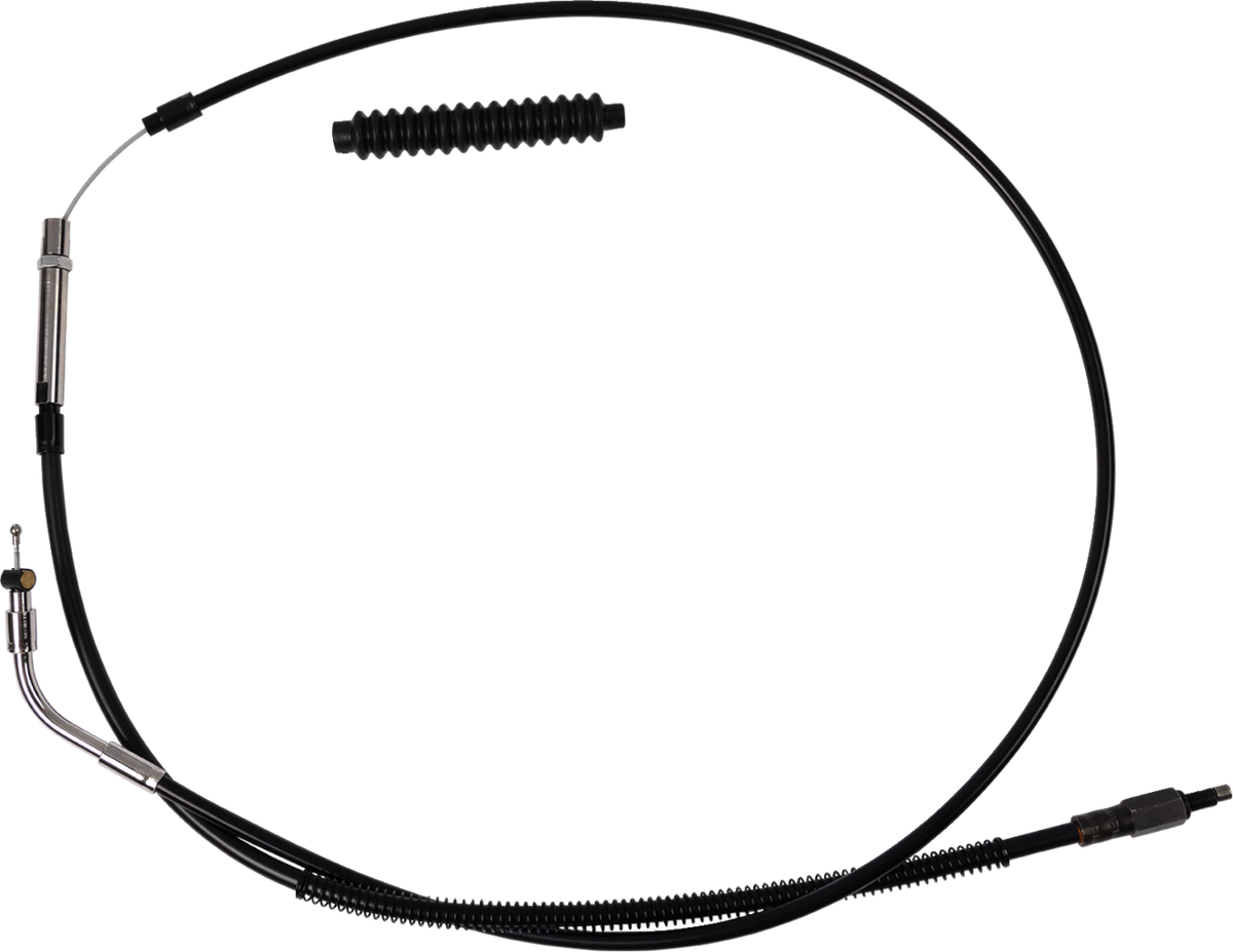 High-Efficiency Black Vinyl Clutch Cable - +6" Size