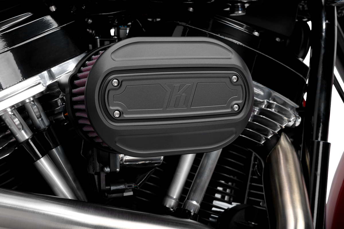 Oval Air Cleaner Kit - Black - M8