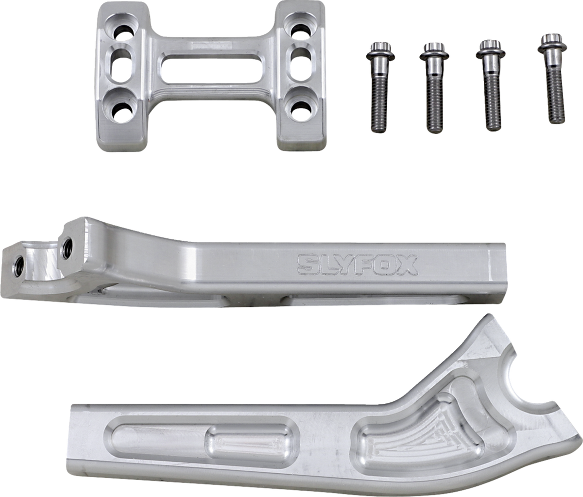 Handlebar Riser Kit - Pullback - 1" Clamping - 8" Rise - Raw