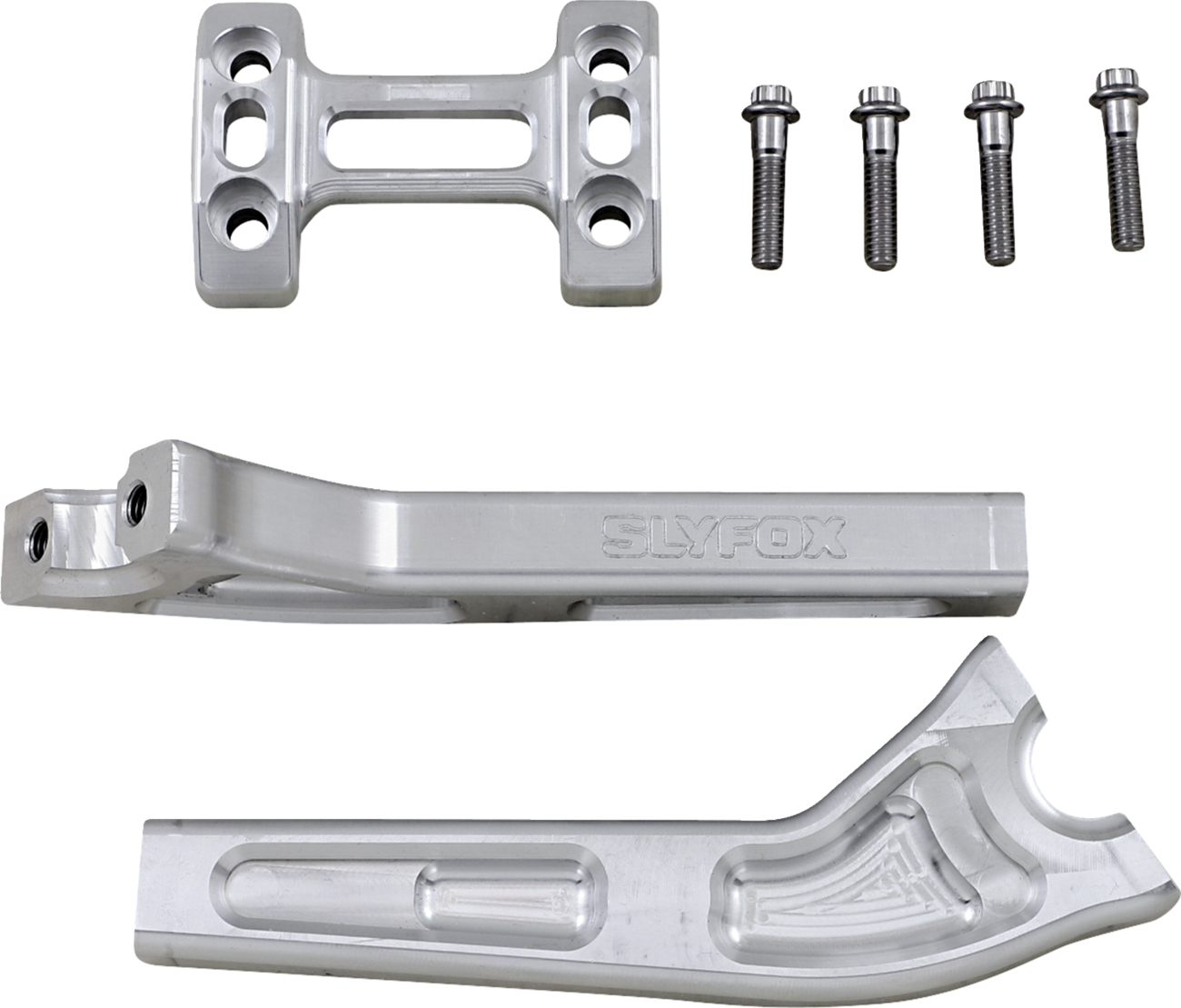 Handlebar Riser Kit - Pullback - 1" Clamping - 8" Rise - Raw