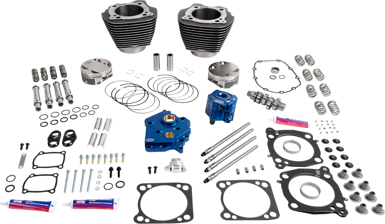 132" Power Package - HPT496 - Chain Drive - Water Cooled - Black Granite - 114"/117" M8