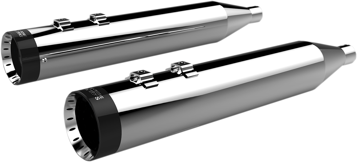 4-1/2" HP-Plus® Slip-On Mufflers - Chrome With Turbine Tip
