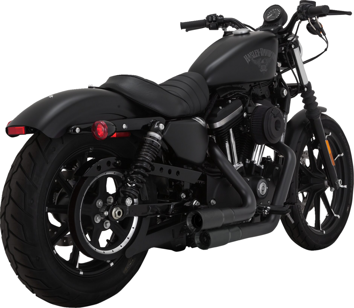2-Into-2 Mini Grenades Exhaust System - Black