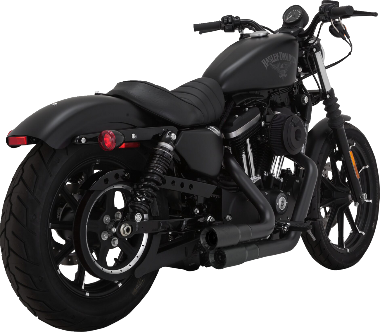 2-Into-2 Mini Grenades Exhaust System - Black