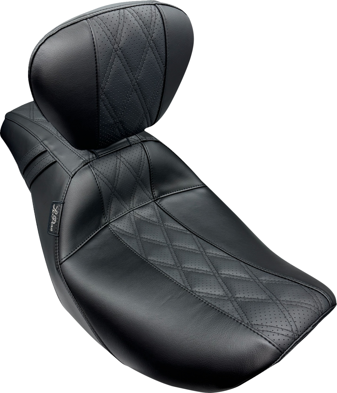 Outcast Seat - With Backrest - GT2 Inlay - FLH/FLT '23-'25