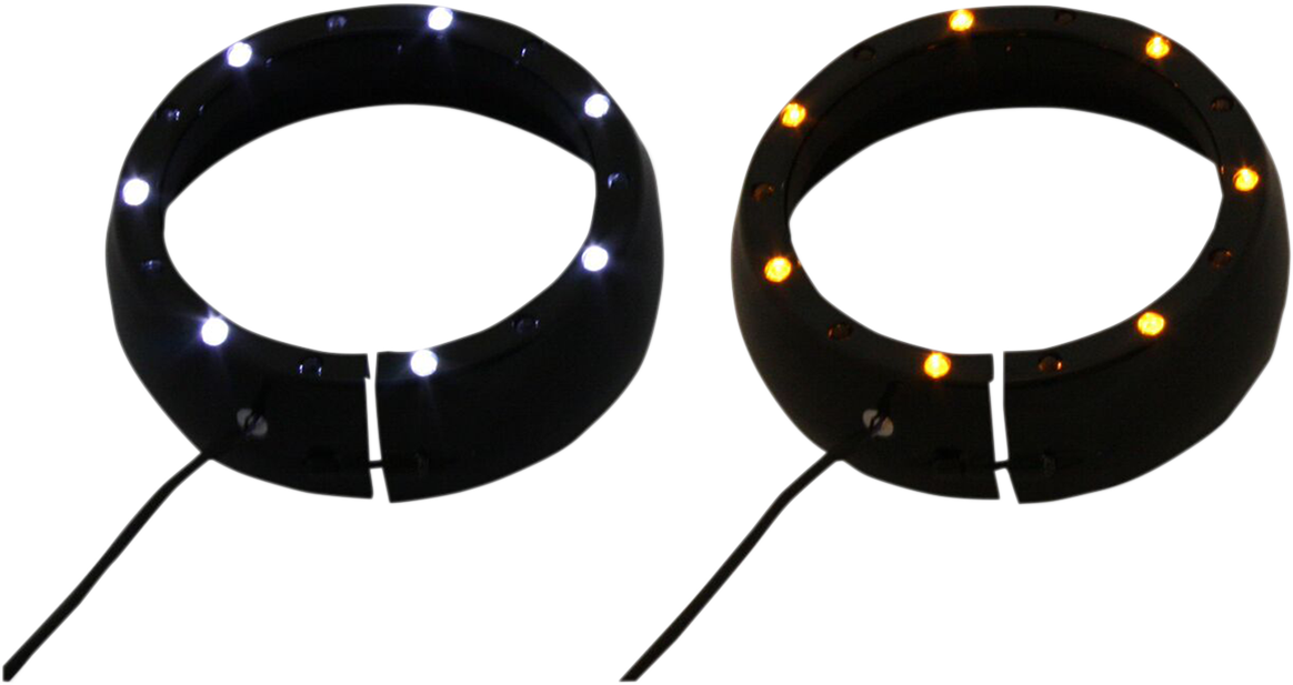 Lighted Passing Lamp Trim Ring '14+ FLHT - Black