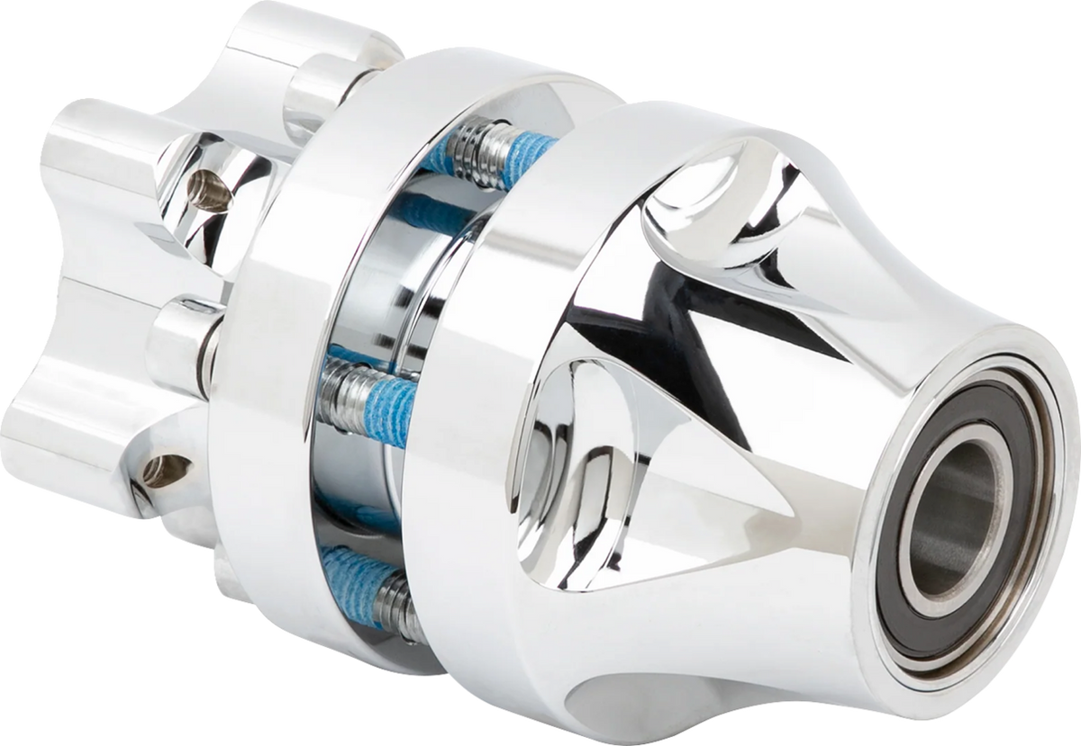 Front Hub - Cartridge - Chrome - Kit - Softail Low Rider S/St/El Diablo