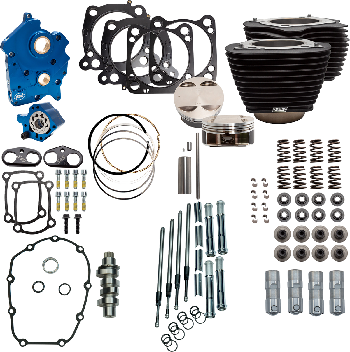 Power Pack - 4.500" Stroke - Oil Cooled - Black W/O Highlights - M8
