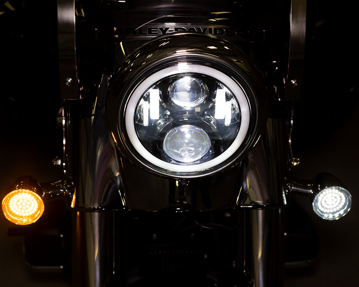 7" Halo Headlamp With Touring Adapter